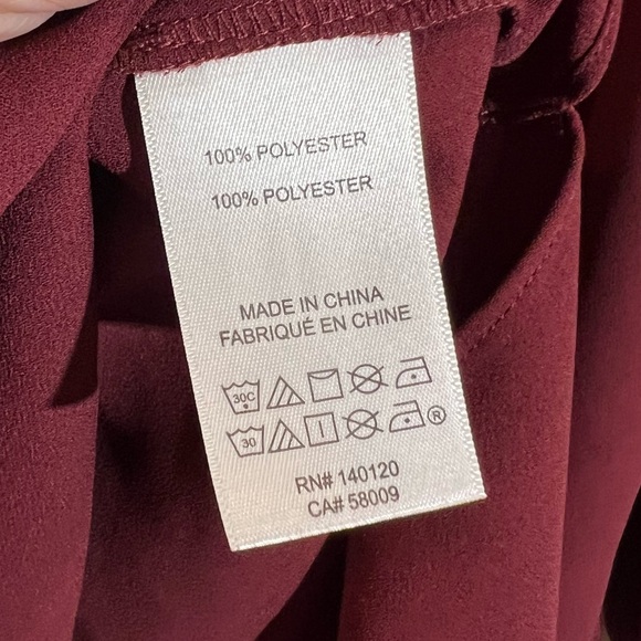 Maette long sleeve blouse women’s M asymmetrical cut ruffle lightweight casual - Picture 10 of 11